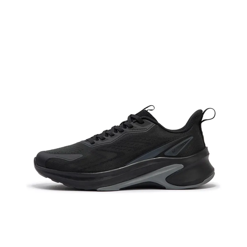 361° Sharp Tooth Cushioning, Slip Resistant, Abrasion Resistant, Breathable Low Top Running Shoes Men's Black Gray-0