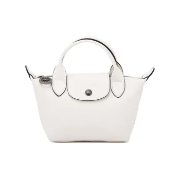 LONGCHAMP Le Pliage Xtra Cow Leather Dumpling Bag, One Shoulder Handbag Mini Women's Beige