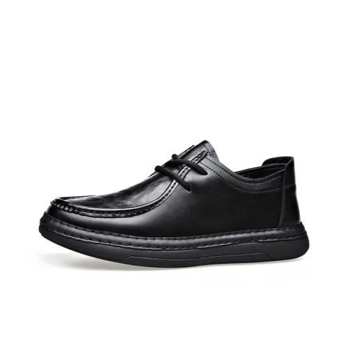 Lady's House Men's Casual Shoes Men Low-Top Black