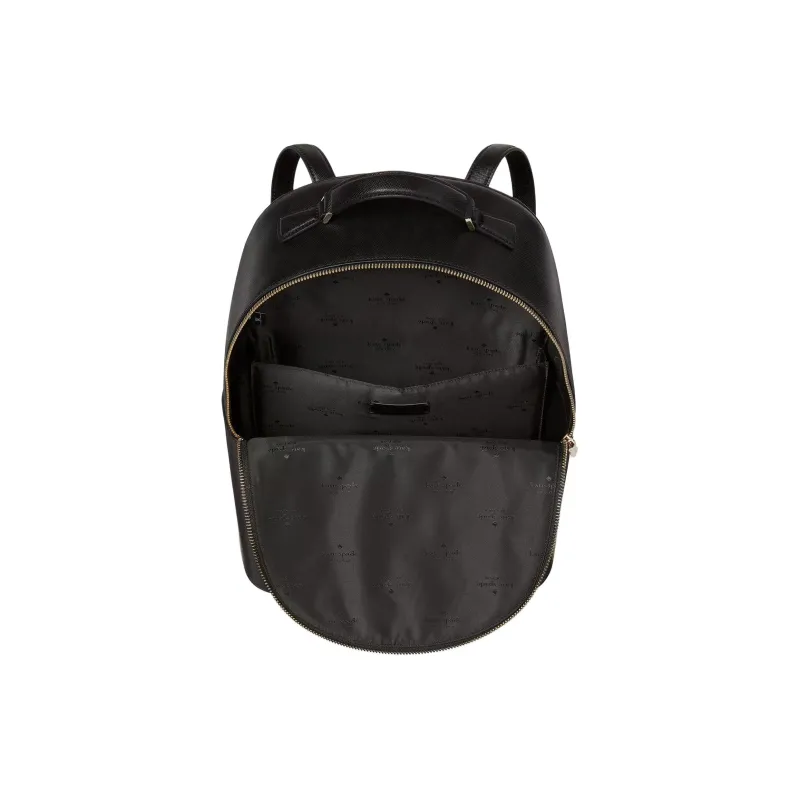 Kate Spade Saffiano Leather Backpack Large Size Women's Black-2