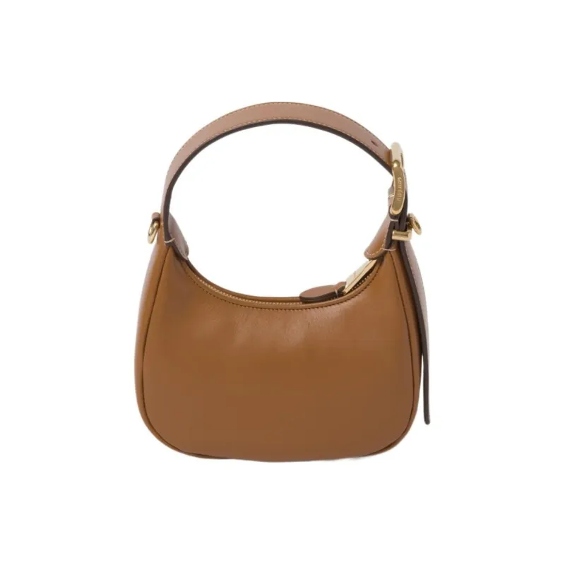 MIU MIU Leather Hobo Bag, Handbag Women's Caramel-2