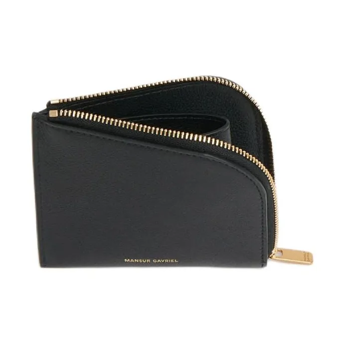 MANSUR GAVRIEL Soft Calfskin Wallet Women's Black-2