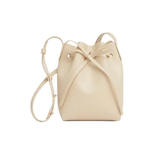 MANSUR GAVRIEL Mini Logo-stamp Leather Bucket Bag