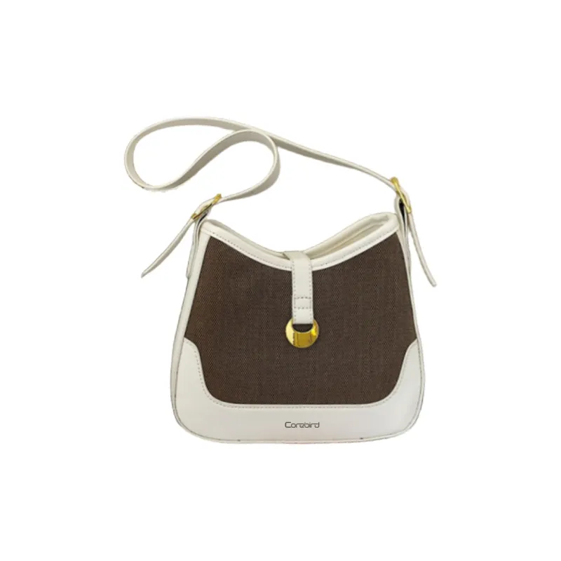 CORE BIRD PU Shoulder Bag Crossbody Bag Shoulder Bag Regular Women's White/Black/Light Brown/Brown-18