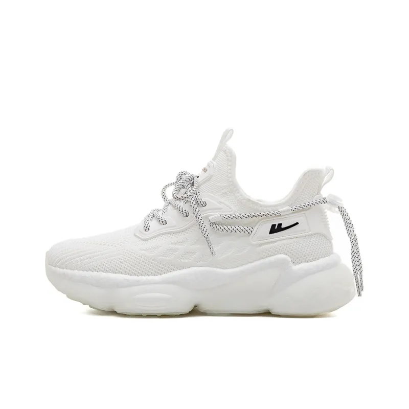 Warrior Warrior Height Increasing Breathable Low Top Chunky Sneakers Men's White-0