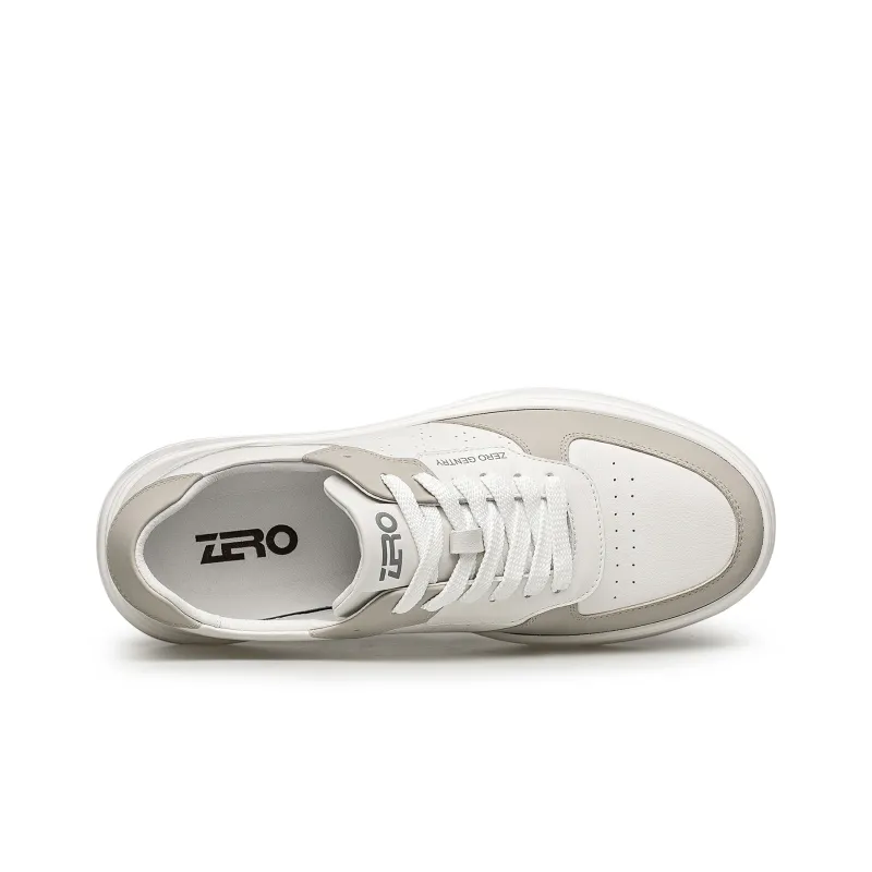 ZRO Skateboard Shoes Men Low Top White/White Gray/White Blue-11