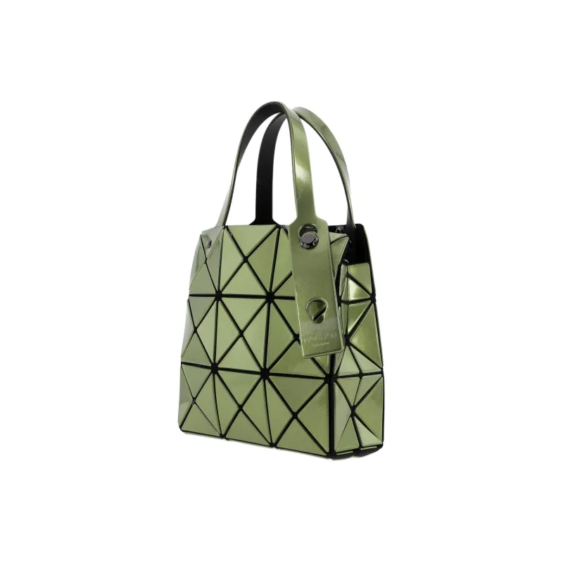 ISSEY MIYAKE Polyvinyl Chloride Resin Handbag Women's Khaki-2