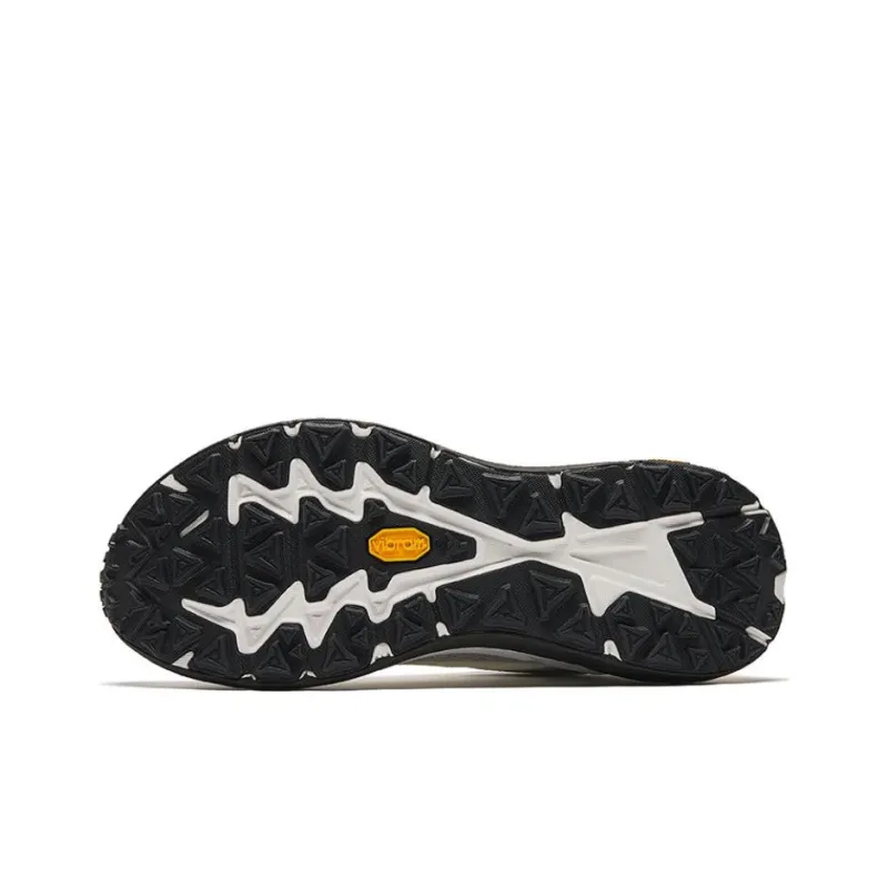 Anta Cushioning, Wear Resistant Low Top Running Shoes Men's White Black Yellow-4
