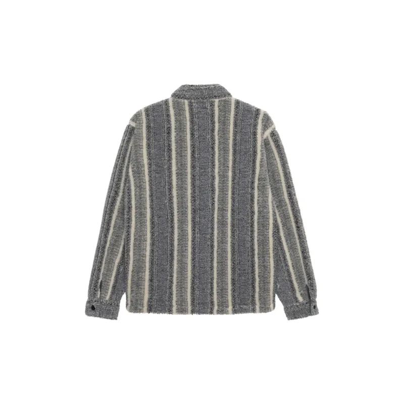 Stussy Striped Sherpa Shirt-16
