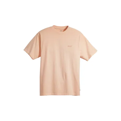 Levis T-Shirts Men Peach Pink