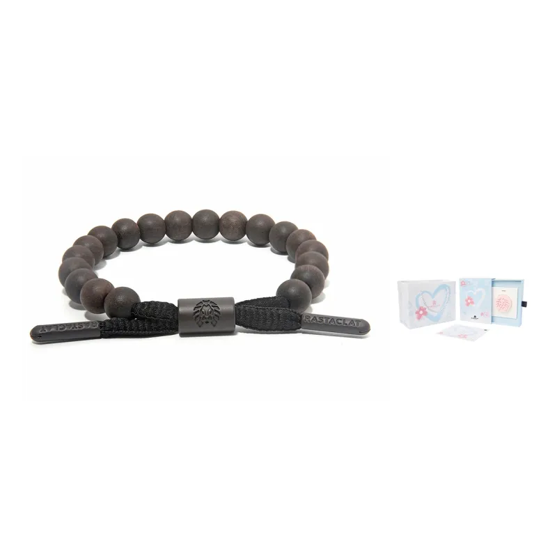 Rastaclat Ebony Small Lion Chinese Style Beaded Bracelet Unisex-4