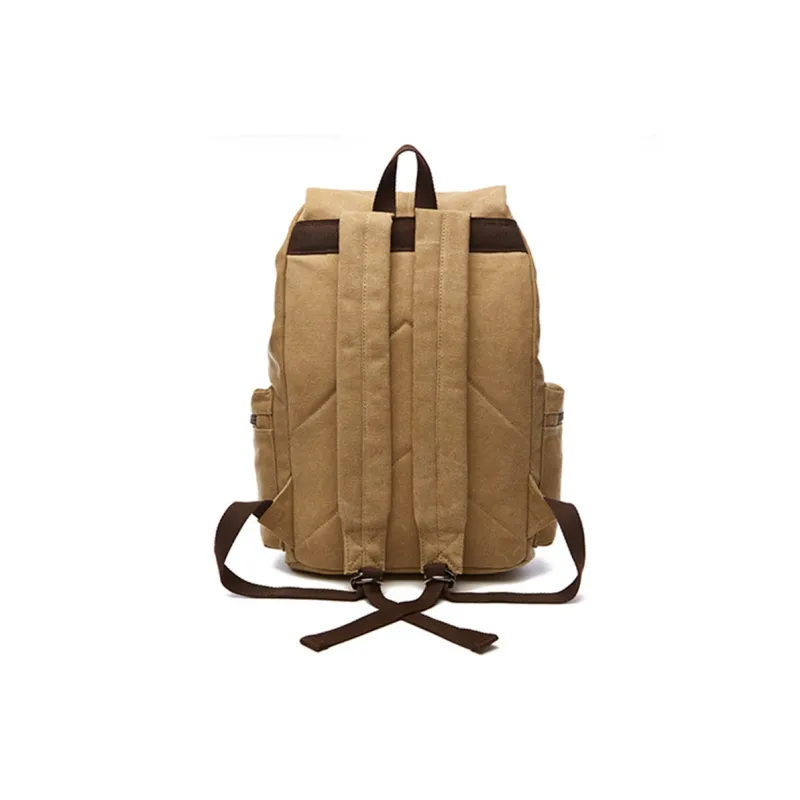 CMLZIUA Canvas Backpack Unisex Coffee/Black/Khaki/Dark Blue/Gray/Maroon/Army Green-10
