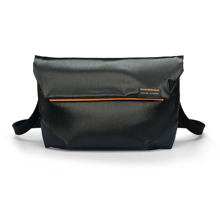 MARK RYDEN Oxford Crossbody Bag Unisex Elegant Black/Blue Black/Obsidian Black-4