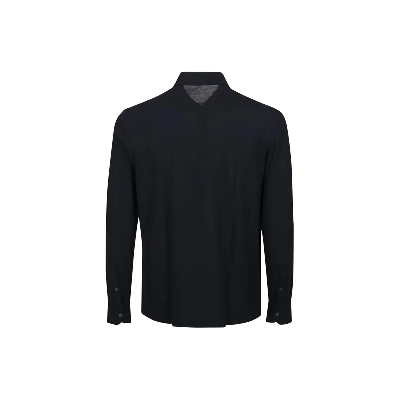 Drumohr Spread collar Cotton Polo Shirt-1