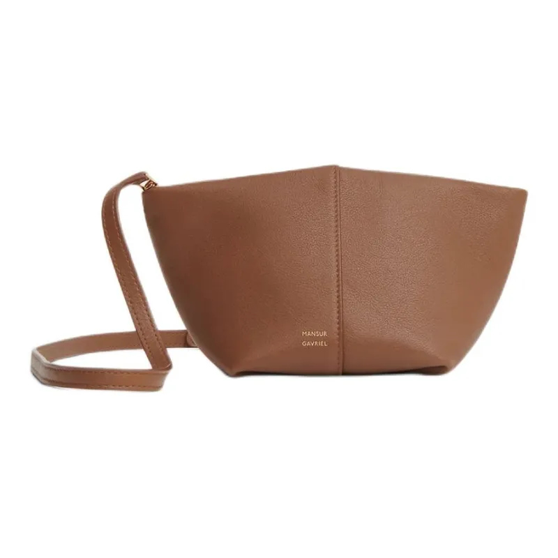 MANSUR GAVRIEL Calfskin Shoulder Bag Crossbody Bag Women's Brown-0