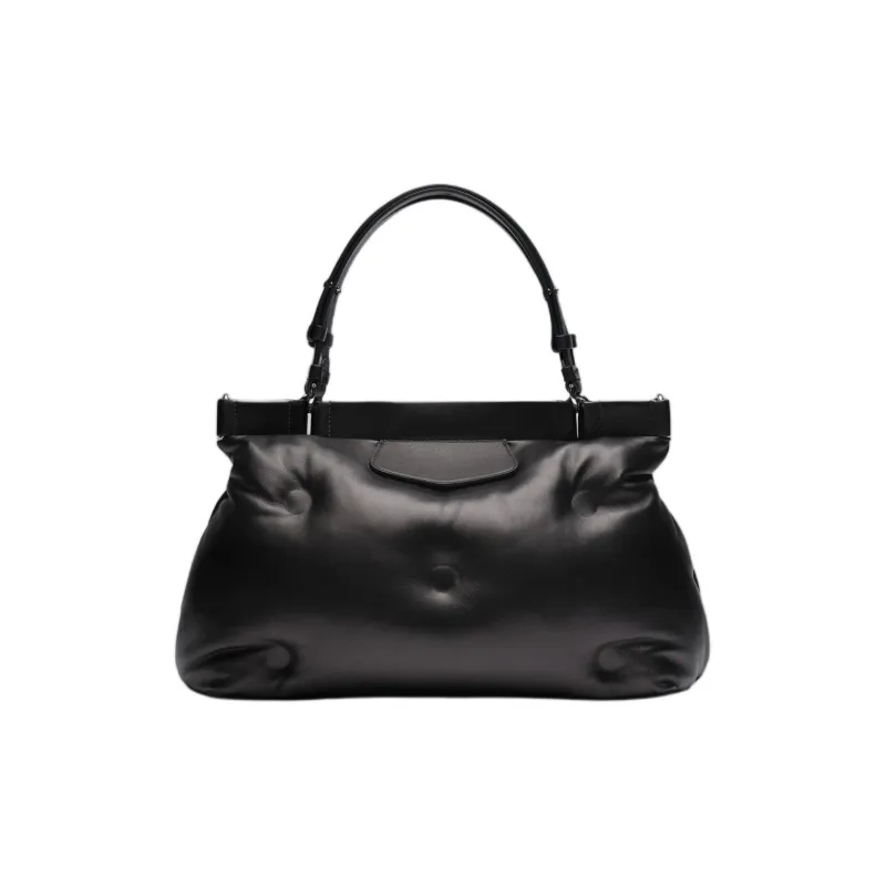 Maison Margiela Glam Slam Sheepskin Handbag Medium Size Women's Black-1