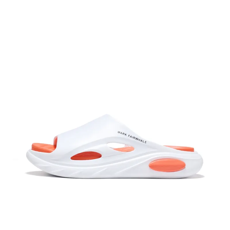 FAIRWHALE Slide Slippers Men White Black/White Orange/Beige Brown-6
