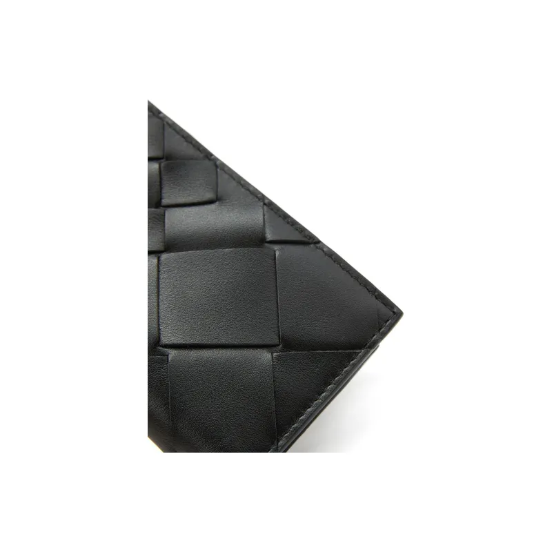 Bottega Veneta Leather Wallet Men's Black-3