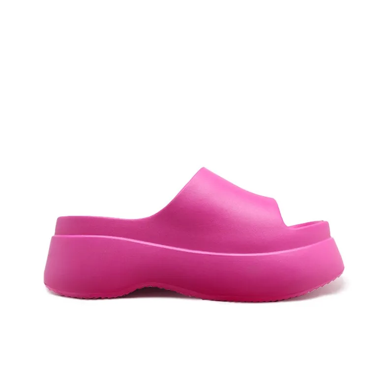 EXULL Q EVA Quiet Slide Slippers Women's Rose Red-1
