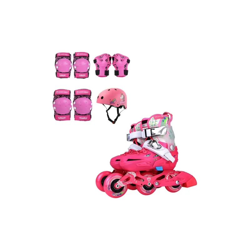 FLYING EAGLE Roller Skate Set ABS Hard Shell \ EPS Foam Casual, Commuting Unisex 28 32 S\M Black, Blue, Pink-6