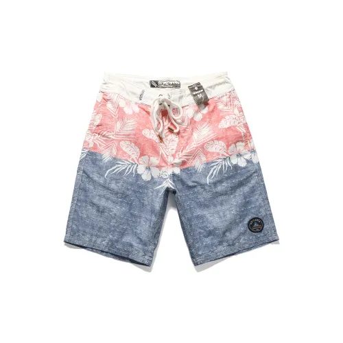 GAILANG Beach Shorts Men Red And Blue