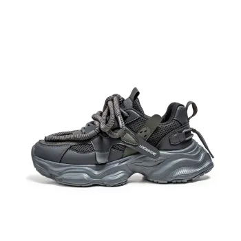 Lingwuzhe Cushioning, Slip Resistant, And Abrasion Resistant Low Top Chunky Sneakers Unisex