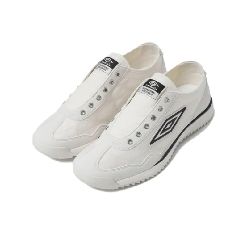 Umbro REVENGE SLIPON Anti Slip Wear Resistant Low Top Casual Shoes Unisex Beige Black-1