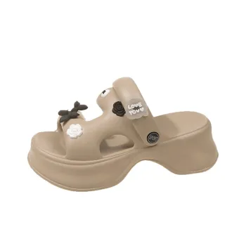 XMISTUO EVA Cut Out Quiet Slip Resistant Slide Slippers Women's