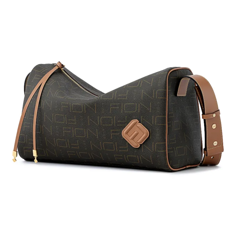 FION Artificial Leather Shoulder Bag Medium Size Women's-1