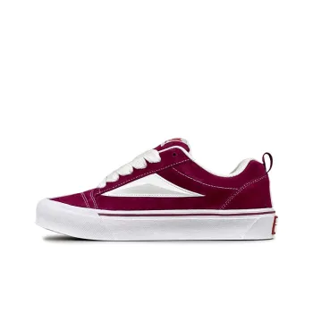 LuzaoT SUPER DRAG Anti Slip Wear Resistant Low Top Skateboard Shoes Unisex Burgundy