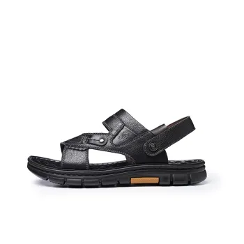 LAORENTOU Beach Sandals Men Black