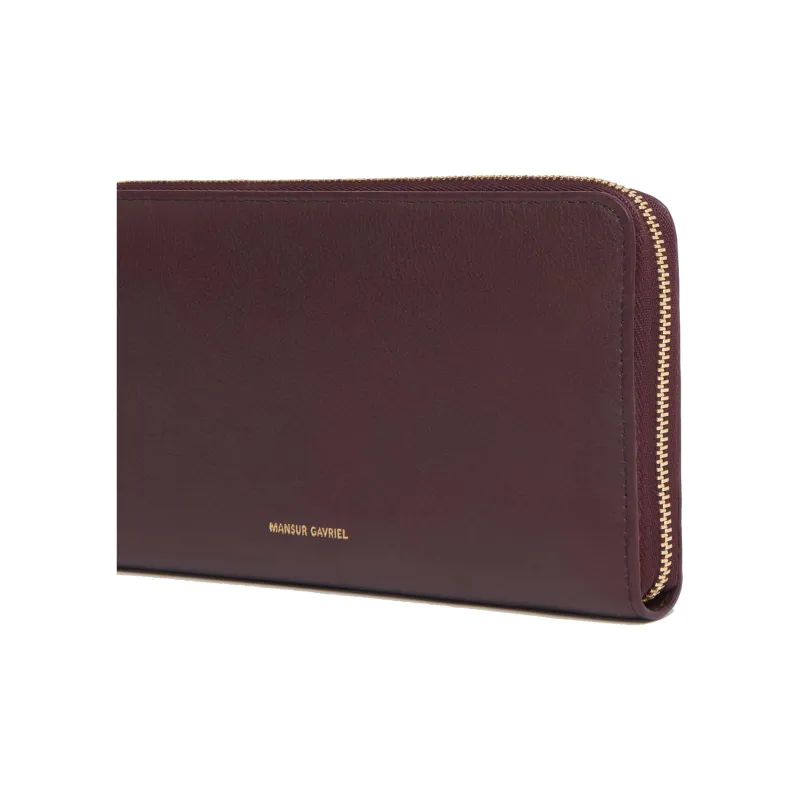 MANSUR GAVRIEL Calfskin Wallet Women's Burgundy-3