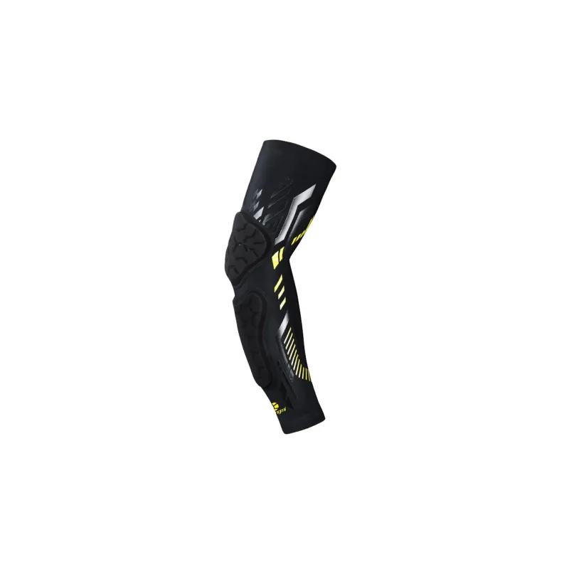 Kuangmi Arm Guards Black Silver Line/Yellow Line Polyester Unisex-6