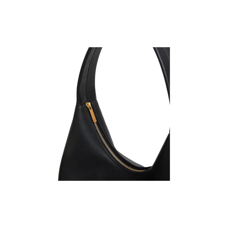 MANSUR GAVRIEL Rolled Calfskin Hobo Bag Handbag Shoulder Bag Medium Size Women's Black-2