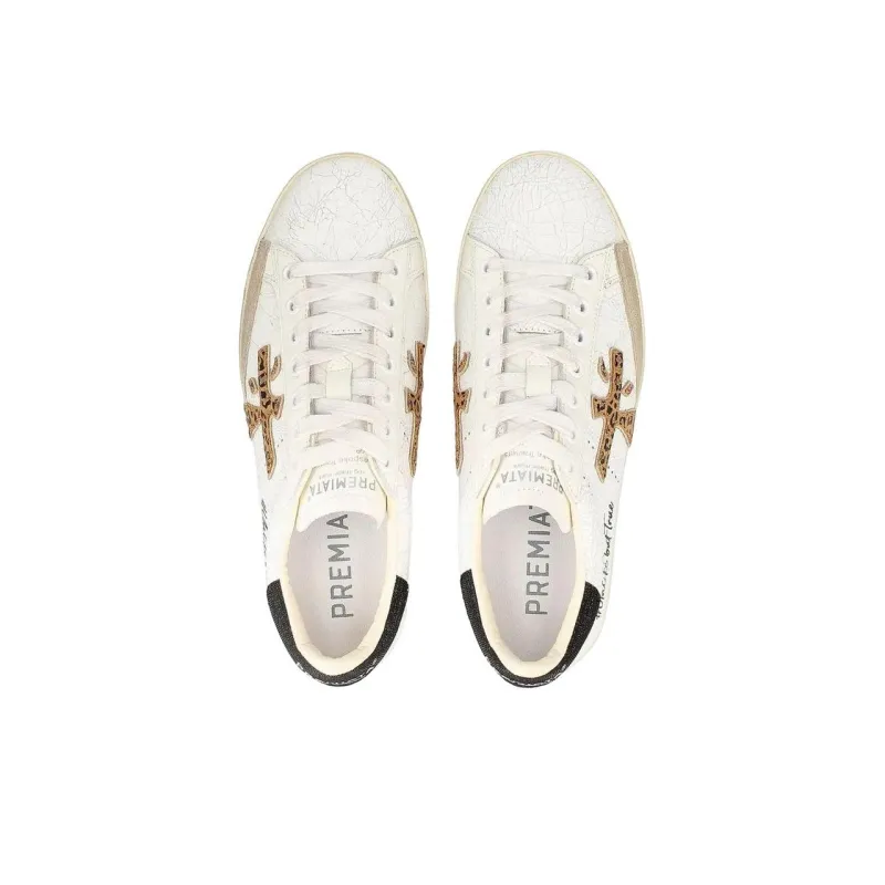 PREMIATA Steven Skateboard Shoes Women's Beige-4