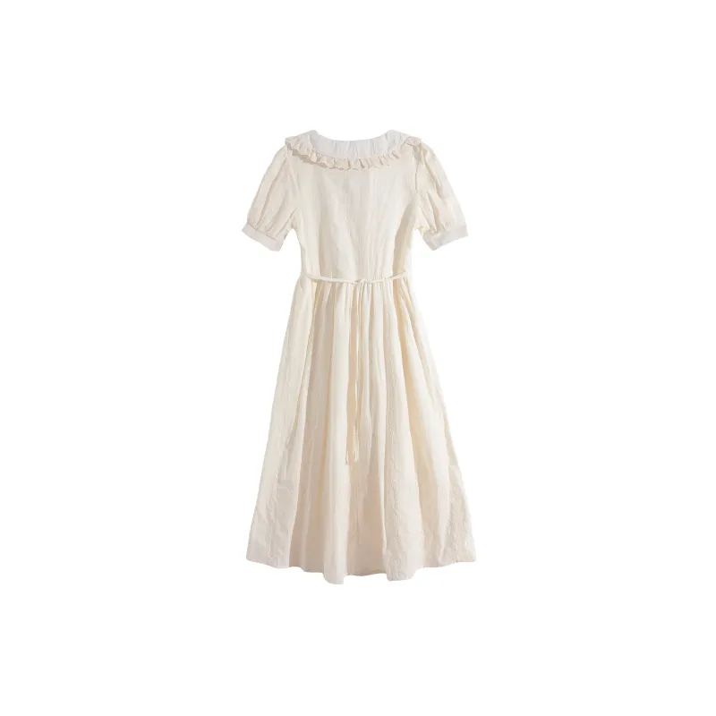 RTNH Short Sleeved Dress Women's Apricot-1