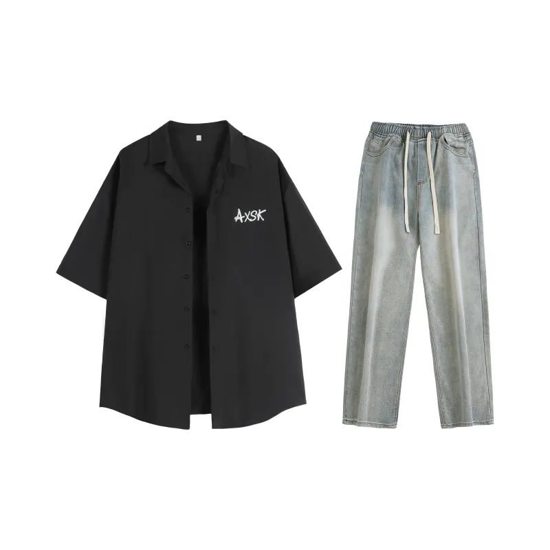 A.X.S.K Shirt Matching Set Unisex-26