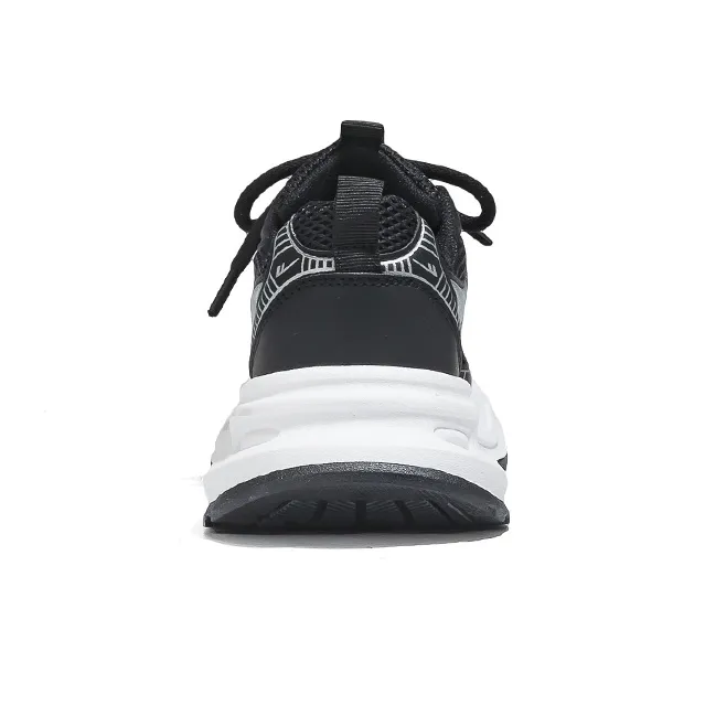 WARRIOR Chunky Sneakers Unisex Low Top Black-3