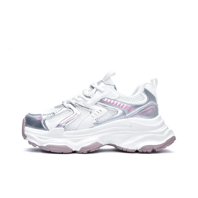 MISTERY Breathable Lightweight Low-Top Chunky Sneakers Women's-6