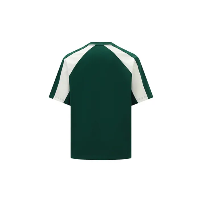 Reebok Raglan Sleeve T Shirt Unisex Dark Green-1