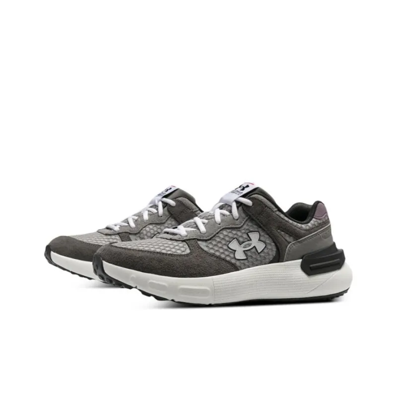 Under Armour Cushioning Anti Slip And Wear Resistant Breathable Coverage Low Top Running Shoes Unisex Dark Gray-2