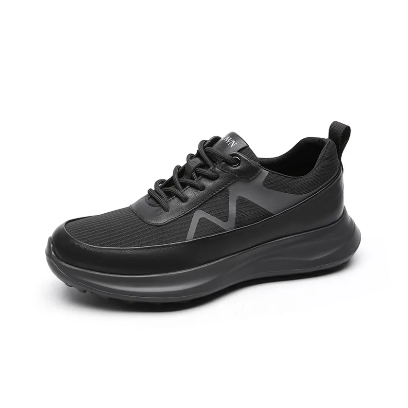 CROWN Low Top Casual Shoes Men's Black-1