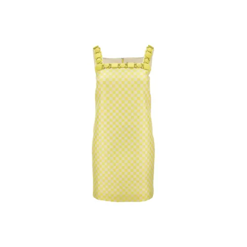 VERSACE Sleeveless Dresses Women's Light Yellow