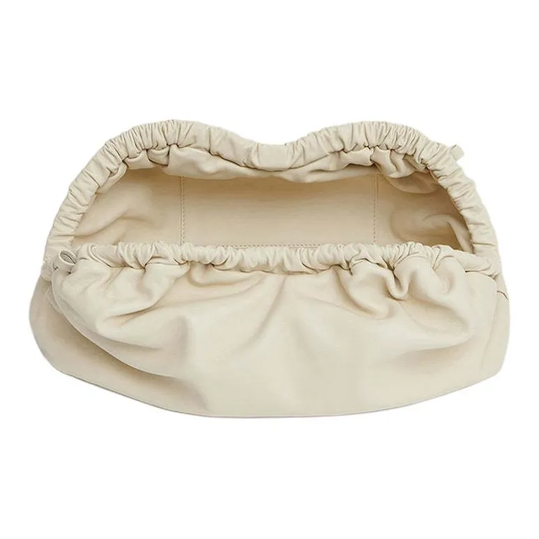 MANSUR GAVRIEL Lambskin Cloud Bag Clutch Extra Large Women's Pearl White-2