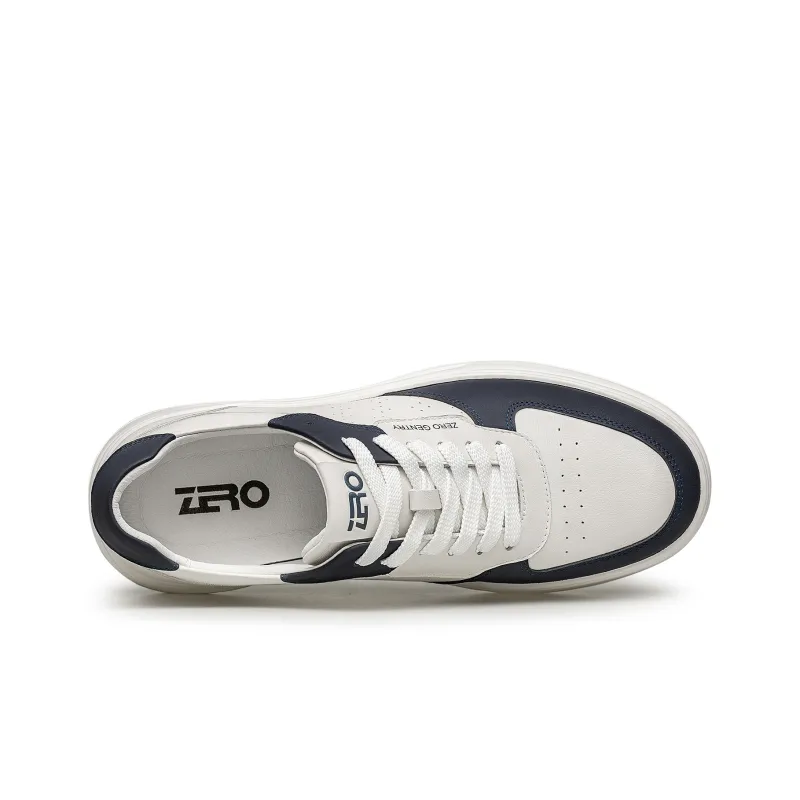 ZRO Skateboard Shoes Men Low Top White/White Gray/White Blue-5
