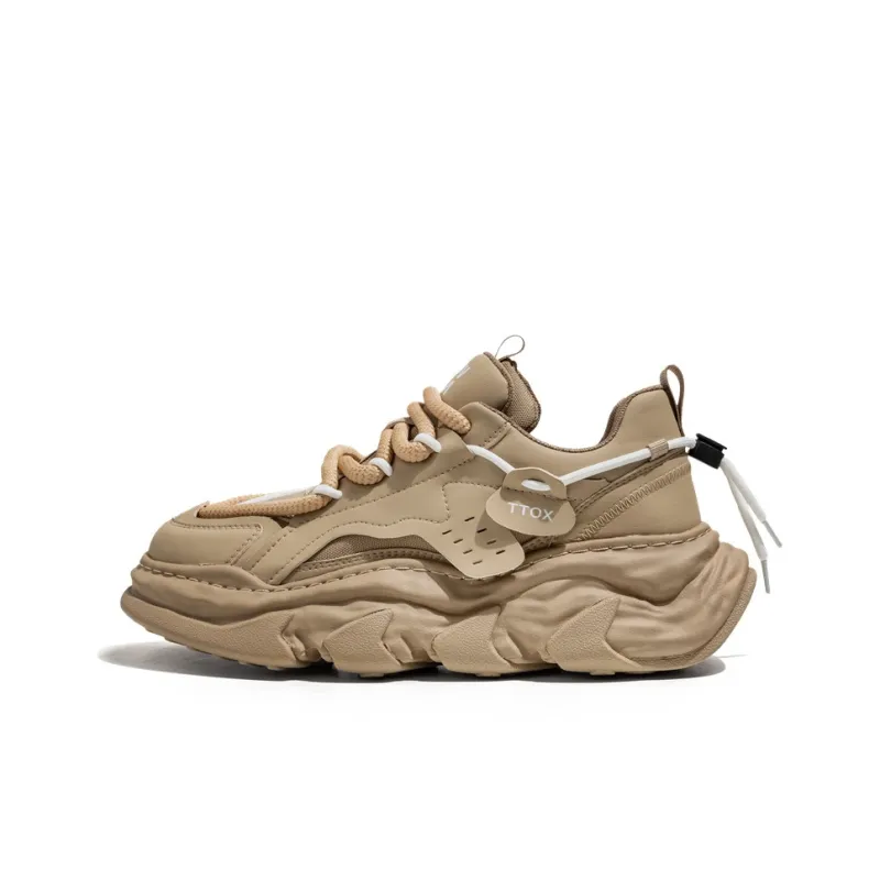 Yalu Shock Absorbers With Slip Resistant Features Low Top Chunky Sneakers Men's-0