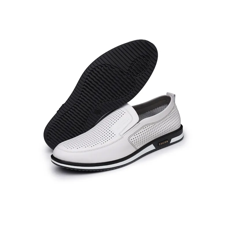 LAORENTOU Casual Shoes Men's White-4