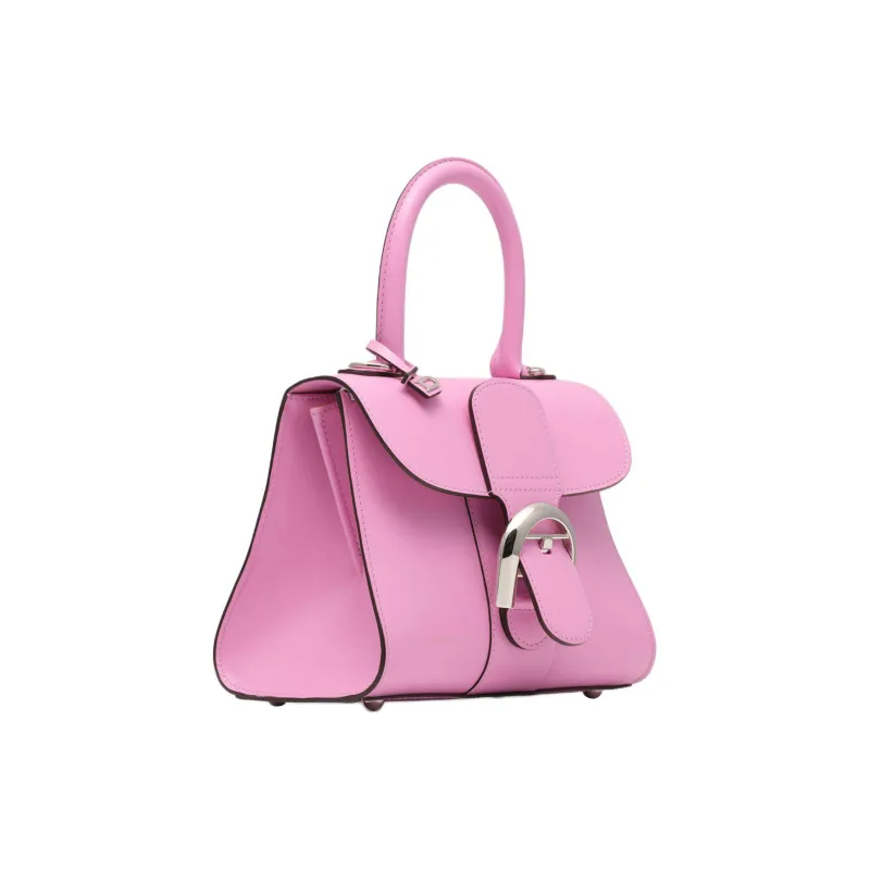Delvau Brillant Calfskin Shoulder Bag Crossbody Bag Handbag Mini Women's Blue Orchid Pink-1