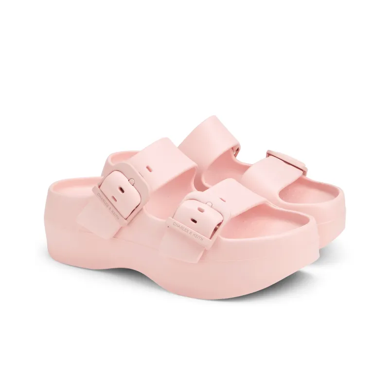 CHARLES&KEITH EVA Slide Slippers 5cm Women's-11