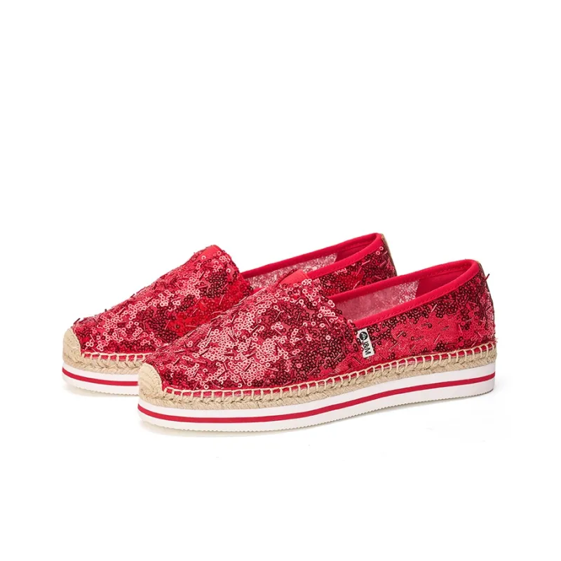 Joy&Mario Espadrilles Women's Gold/Champagne/Red-15